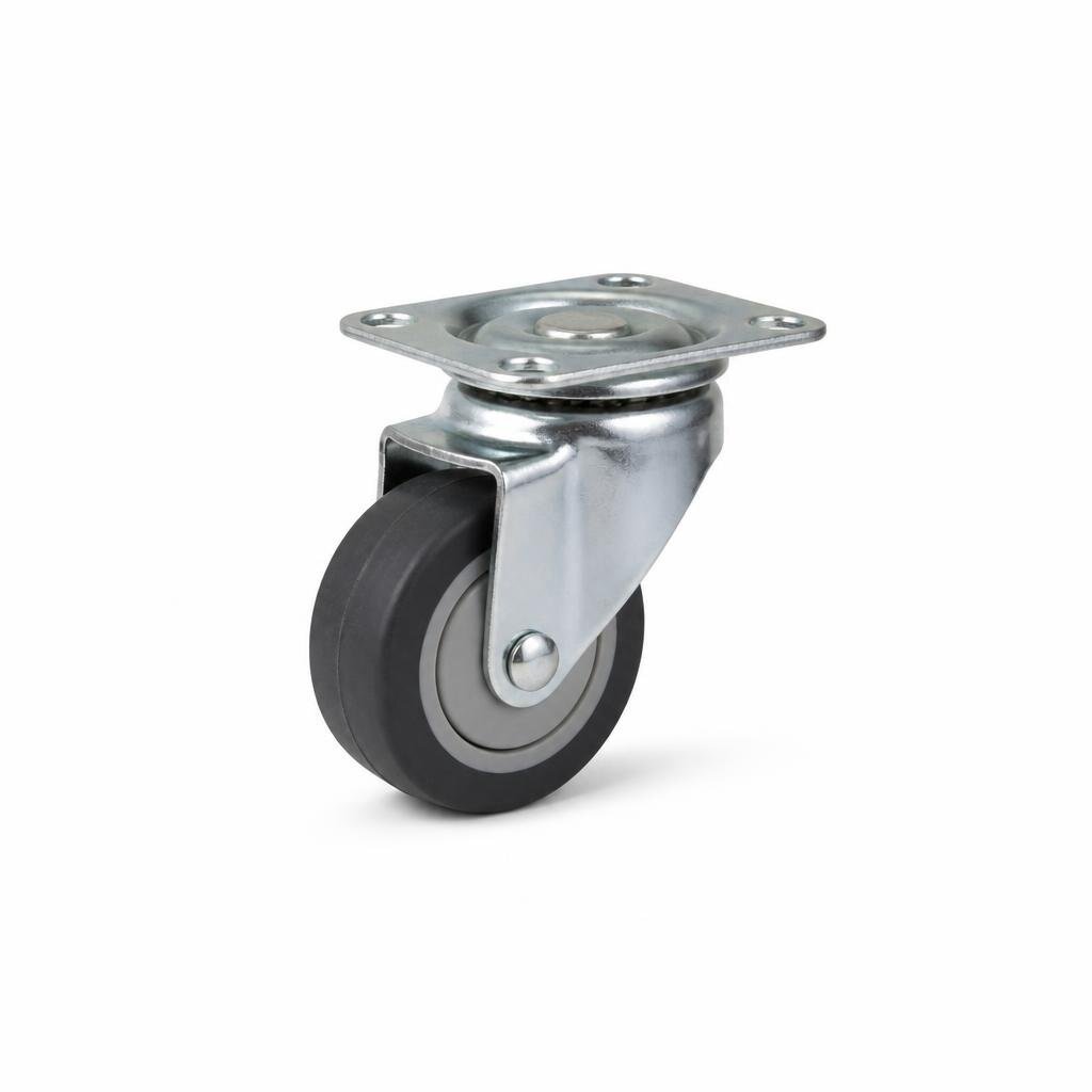 3" RUBBER CASTOR WHEEL SWIVEL