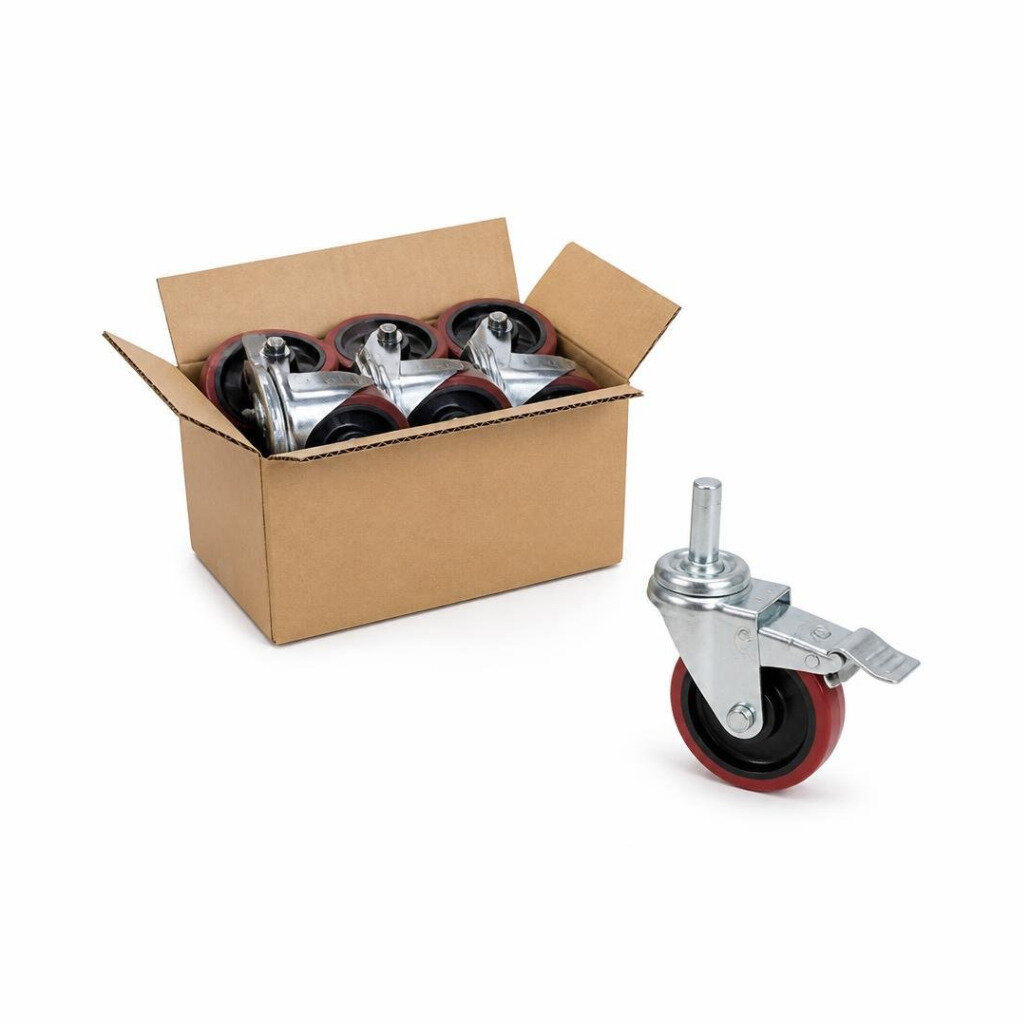 6" SCAFFOLDING SWIVEL WHEEL WITH BRAKE (6PCS/CTN)