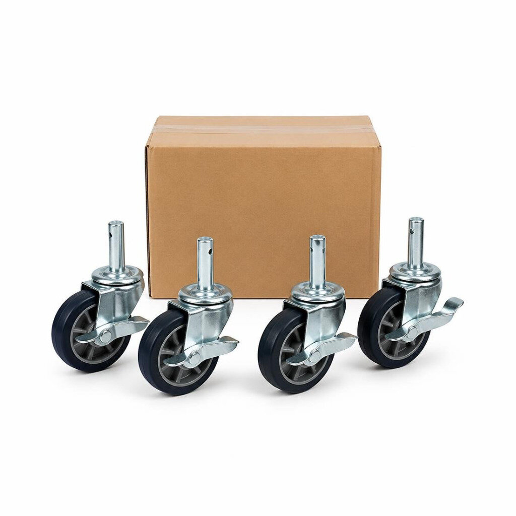 8" SCAFFOLDING SWIVEL WHEEL WITH BRAKE (4PCS/CTN)