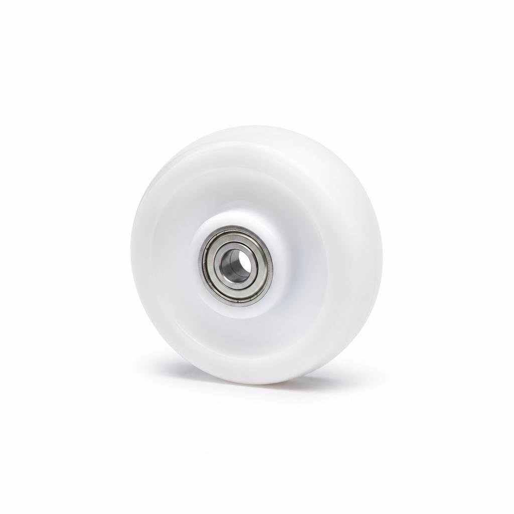 5" NYLON WHEEL WHITE RIGID
