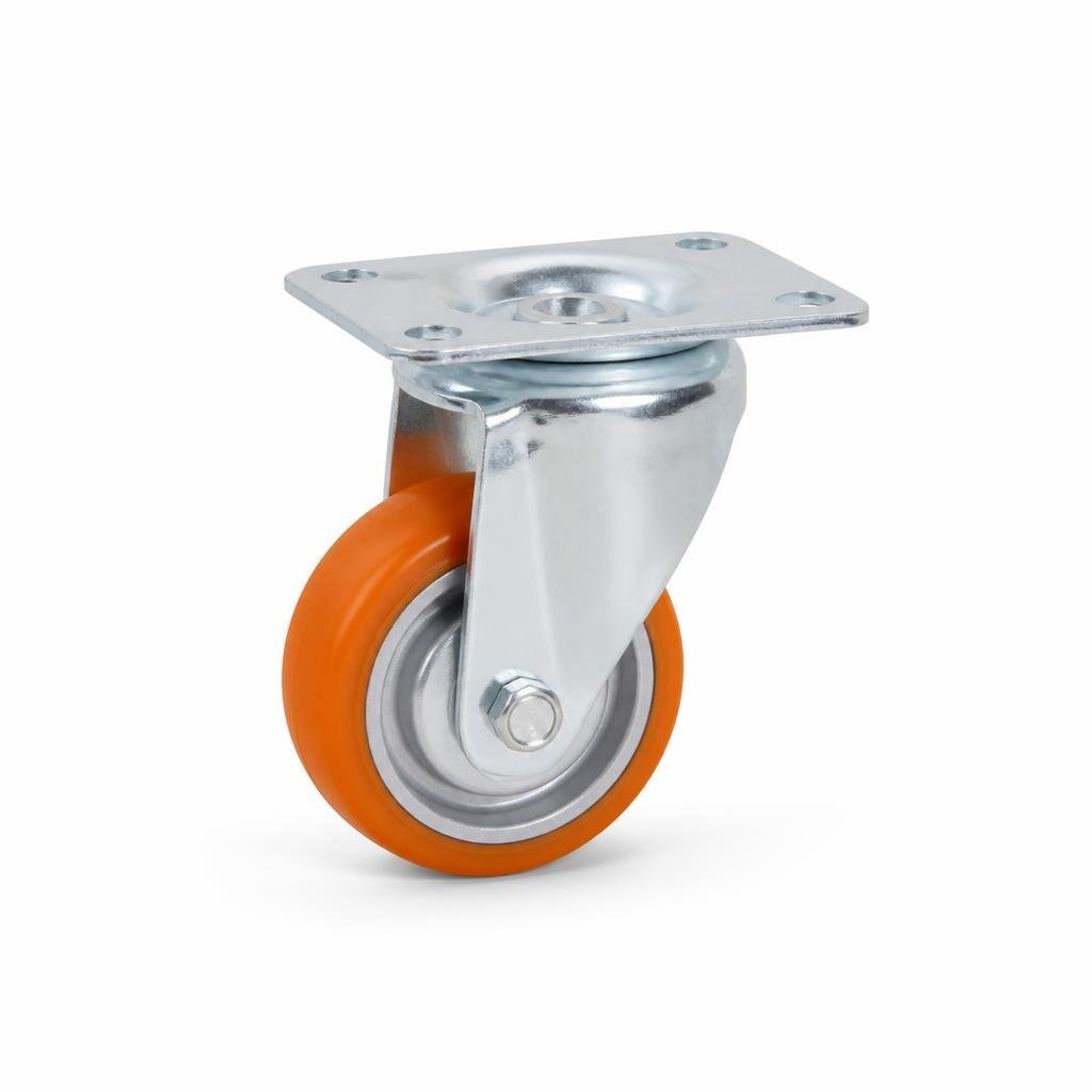 B80M 3" MEDIUM DUTY ORANGE TPP CASTOR SWIVEL