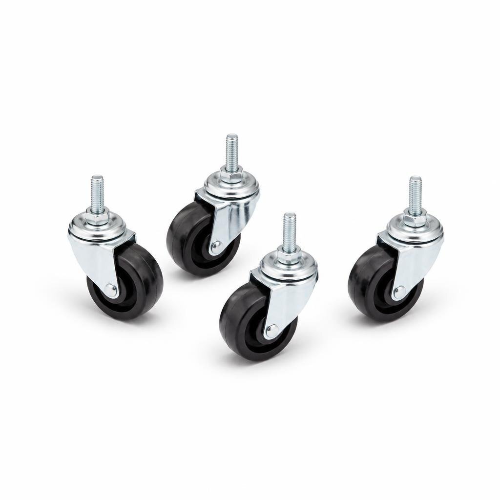 2" RUBBER CASTER SCREW - 4PCS