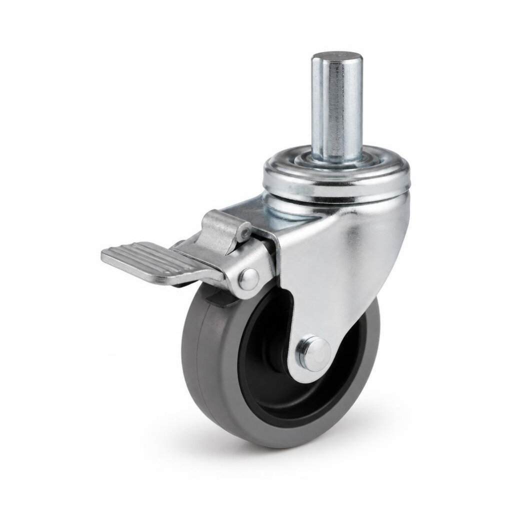 2" NYLON WHEEL WITH BRAKE