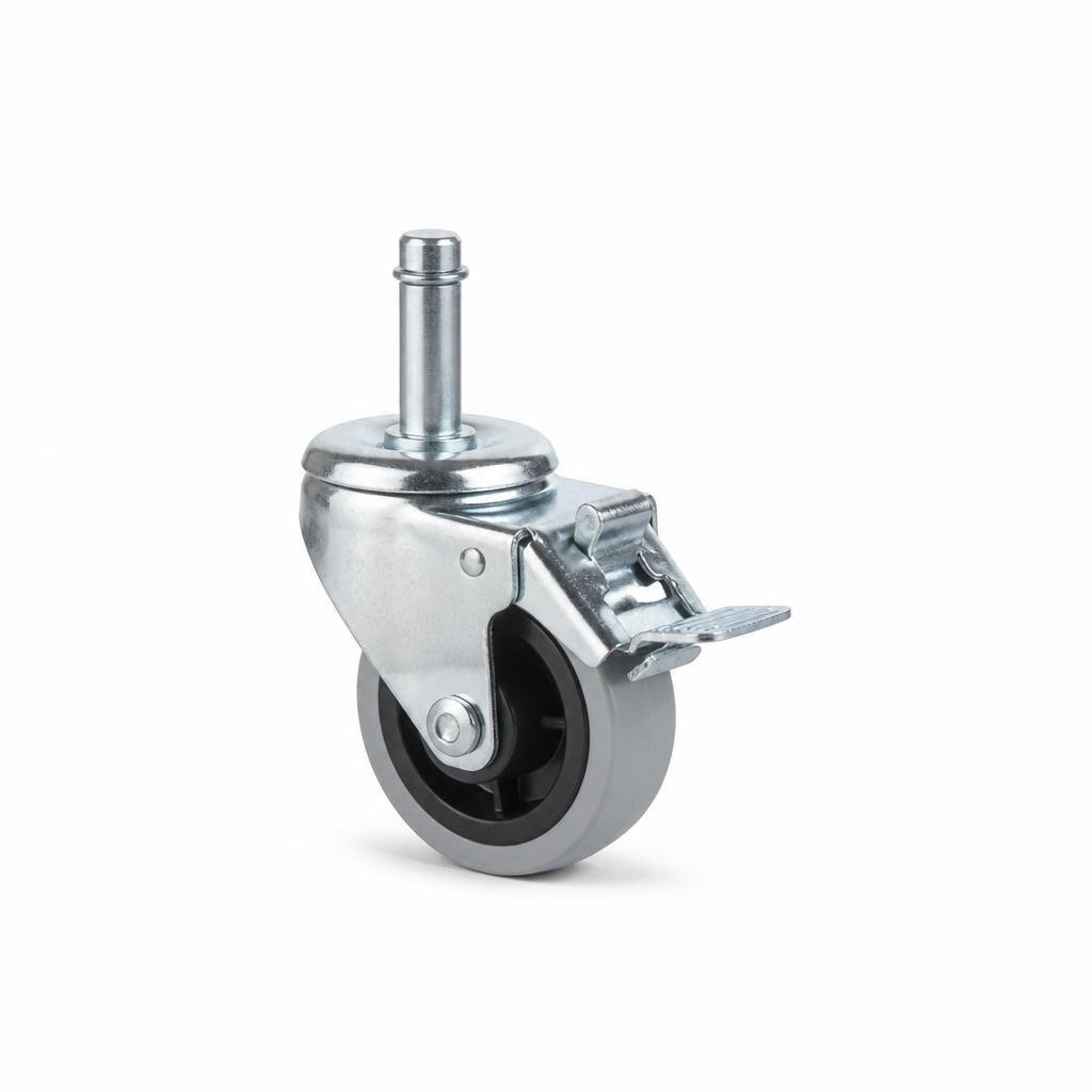 T-21DB075TPU 3" MEDIUM DUTY DOUBLE BRAKE WHEEL