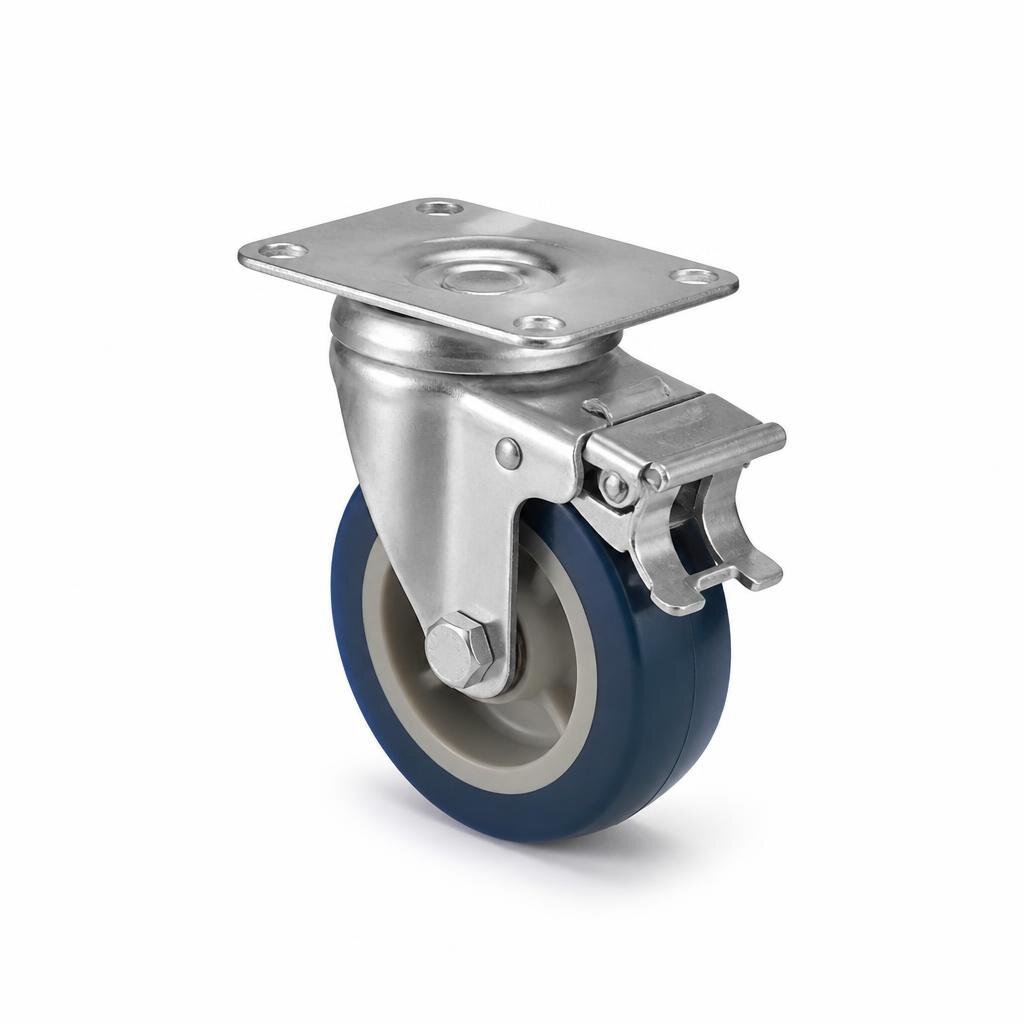 BANGFA G-41LBT 100N 4" TOTAL BRAKE CASTOR ROLLER