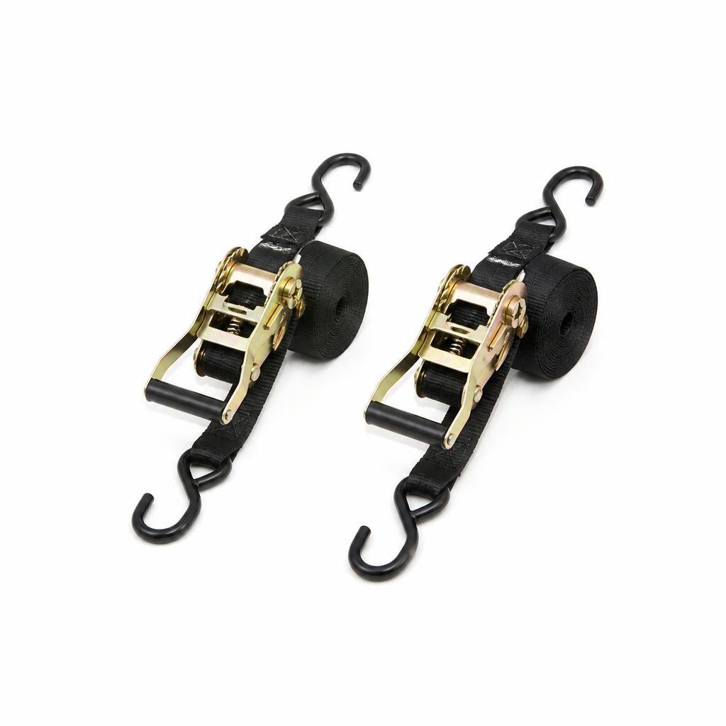 MLINK 2PCS 1" X 15FT RATCHET TIE DOWN