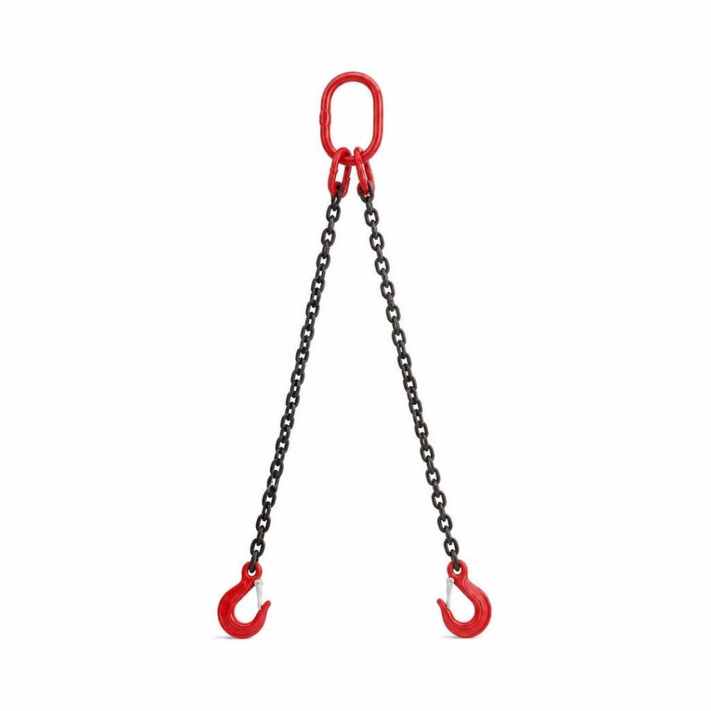 G80 2TON X 2.5M DOUBLE LEG CHAIN SLINGS
