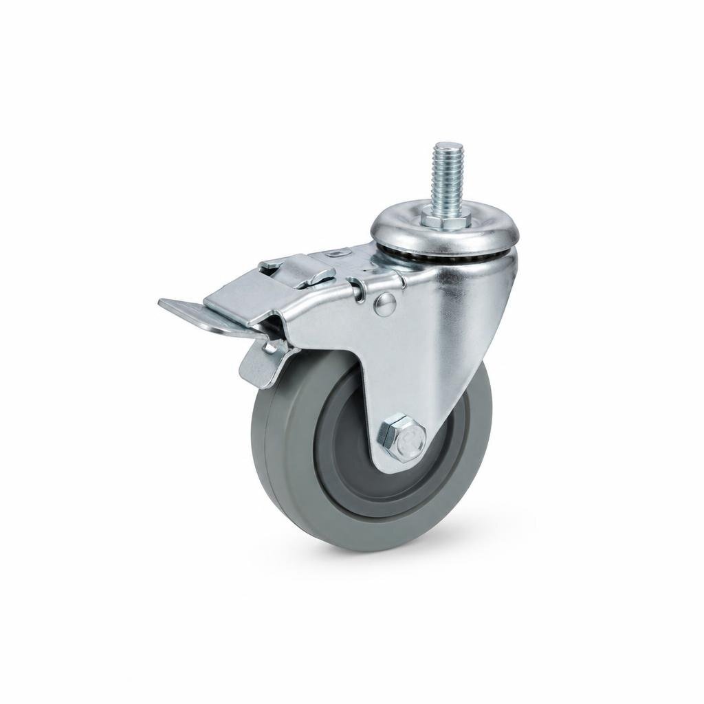 DL5 DL5TPE50SCB 2" TPE 360* SWIVEL CASTER WITH BRAKES