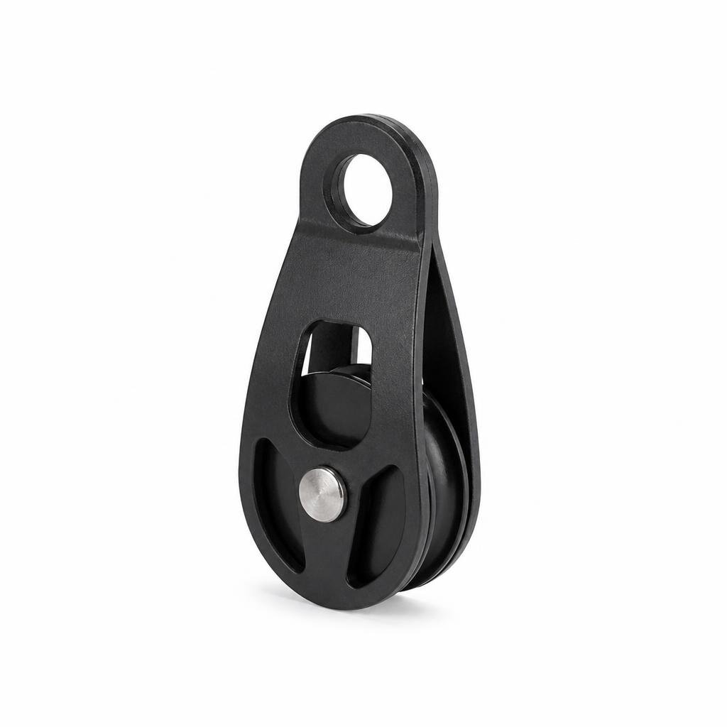3/4" BLACK SINGLE PULLEY