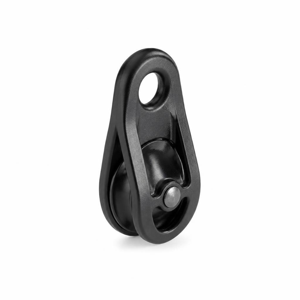 1 1/4" BLACK SINGLE PULLEY