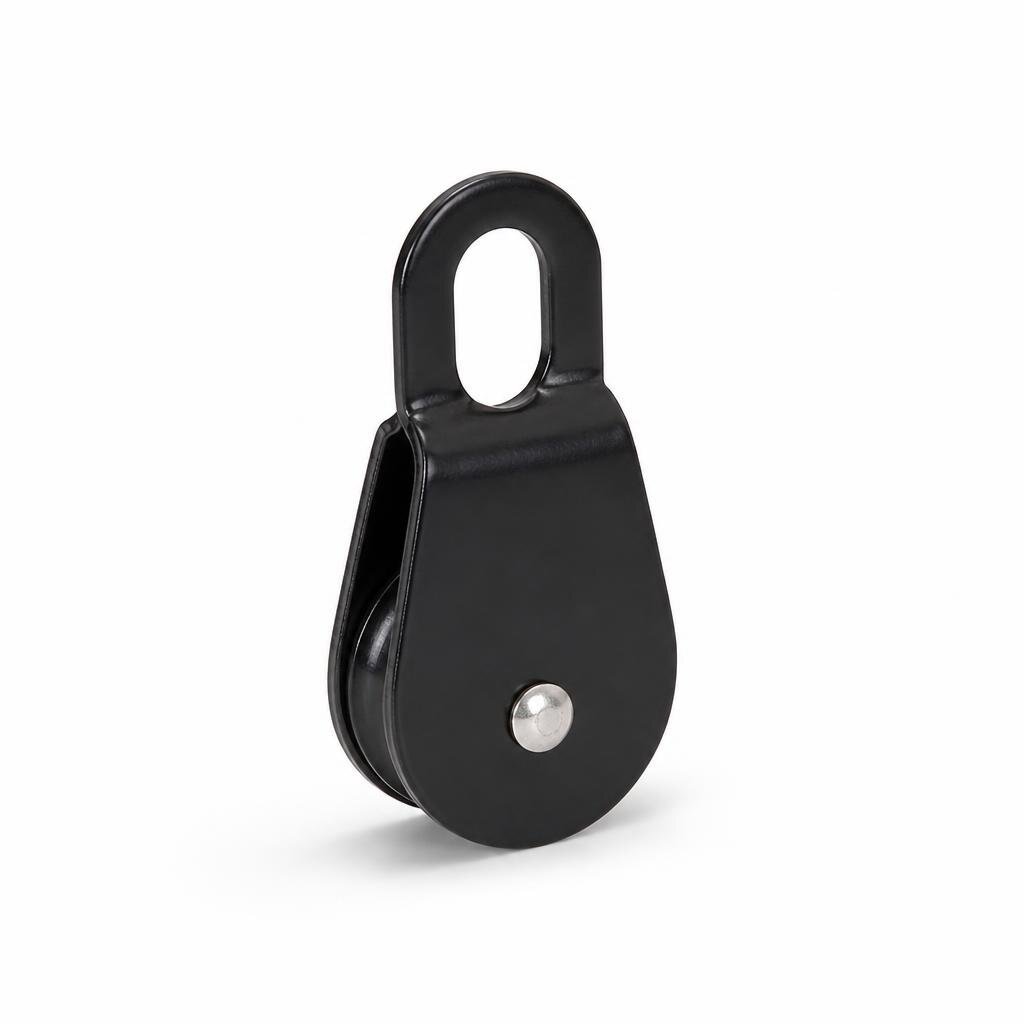 1 1/2" BLACK SINGLE PULLEY