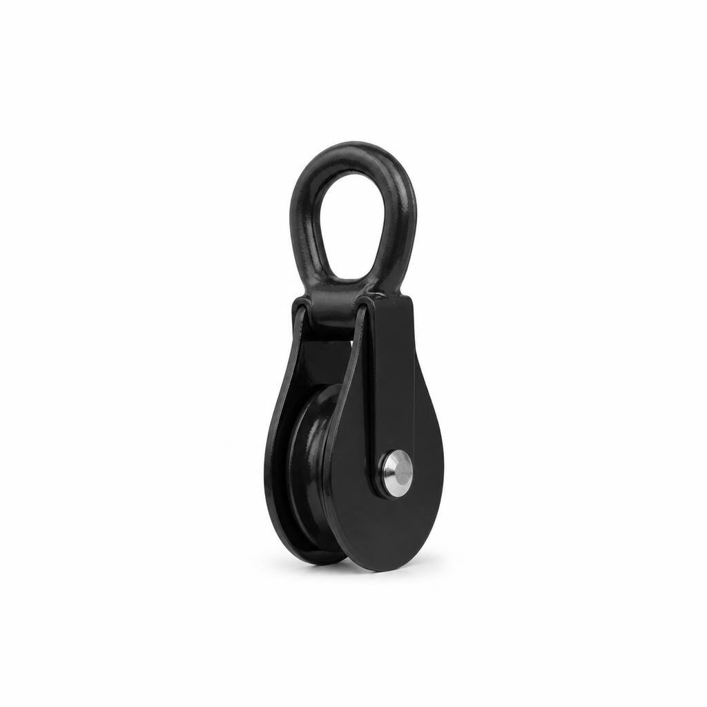 2" BLACK SINGLE PULLEY