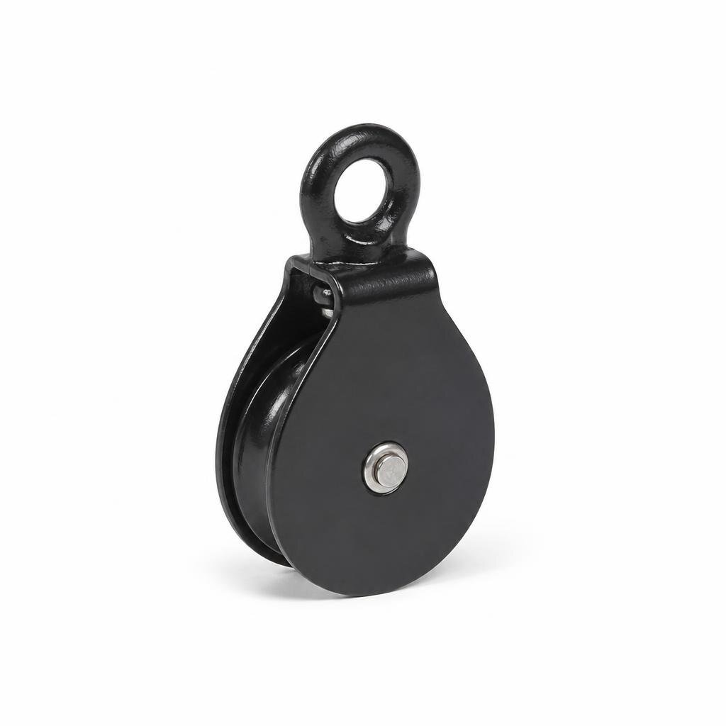 2 1/2" BLACK SINGLE PULLEY
