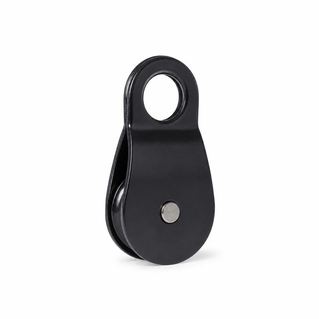 3" BLACK SINGLE PULLEY
