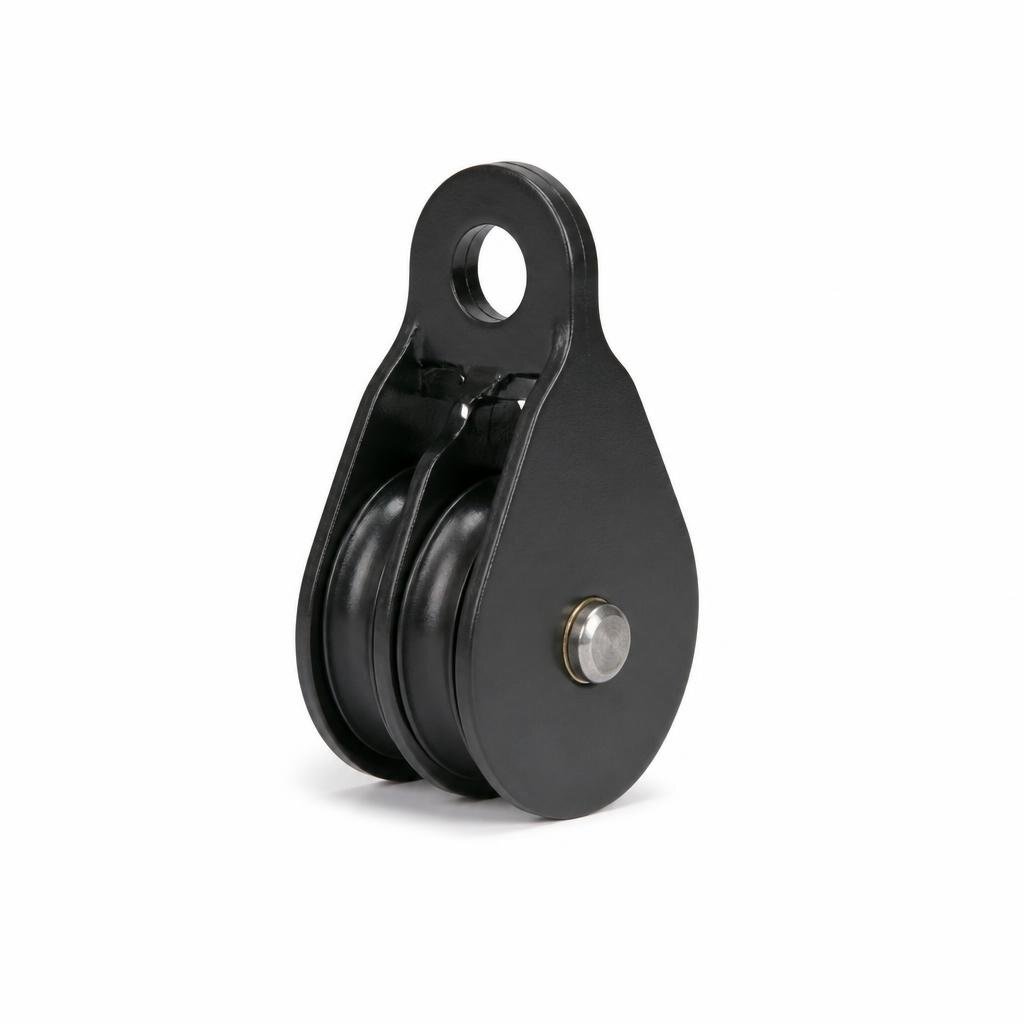 3/4" BLACK DOUBLE PULLEY