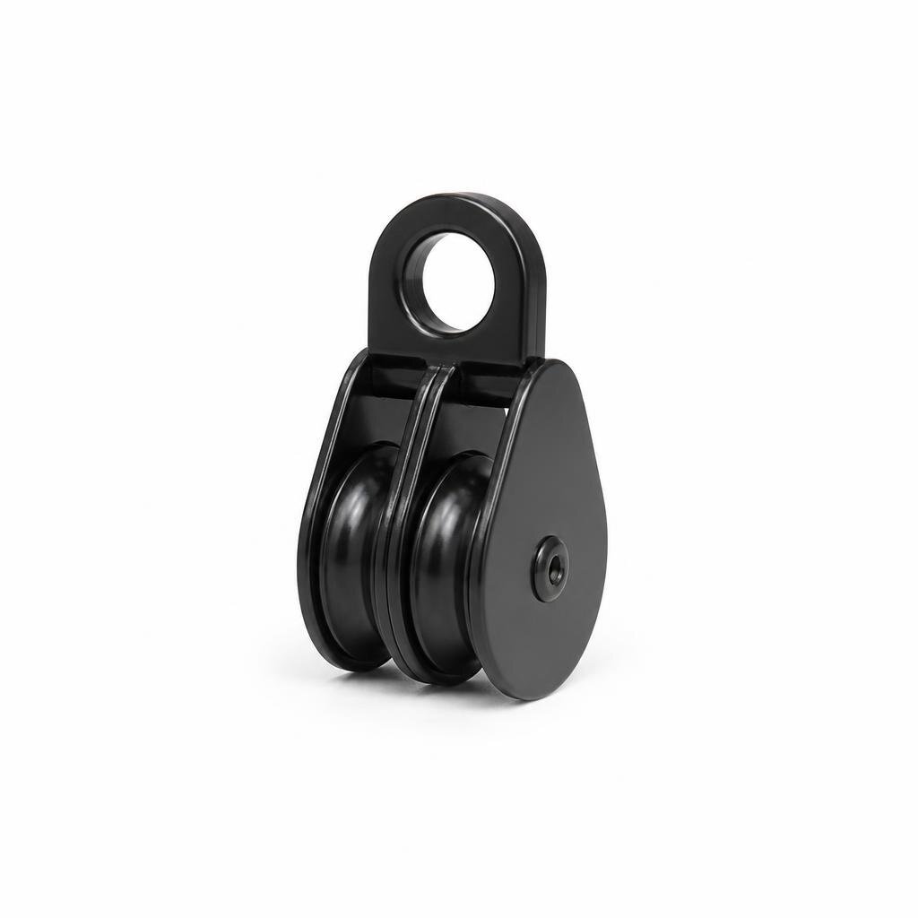 1 1/4" BLACK DOUBLE PULLEY