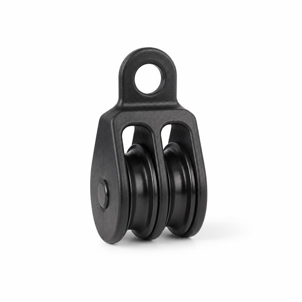 2 1/2" BLACK DOUBLE PULLEY