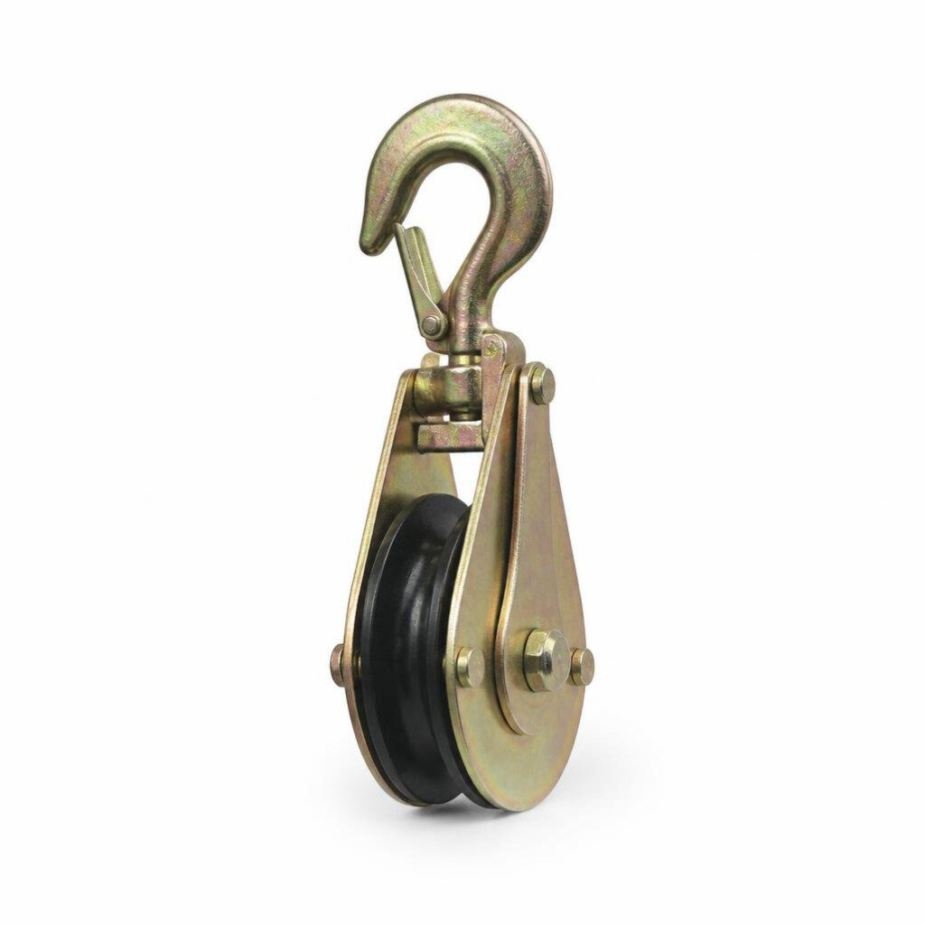 1.0TON X 4" H/DUTY PULLEY BLOCK WITH OPENER