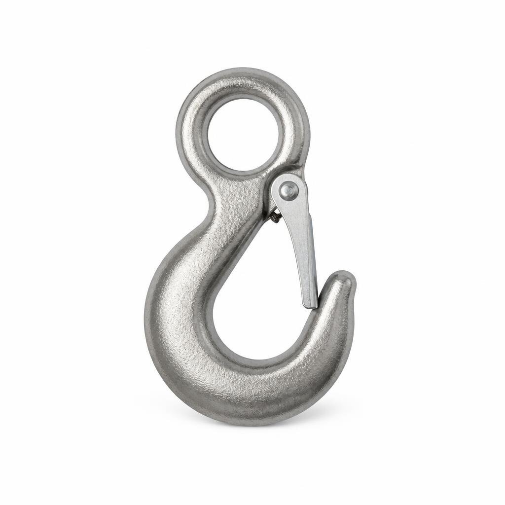 NIETZ 0.75TON ALLOY EYE HOOK WITH LATCH - 588-37-007