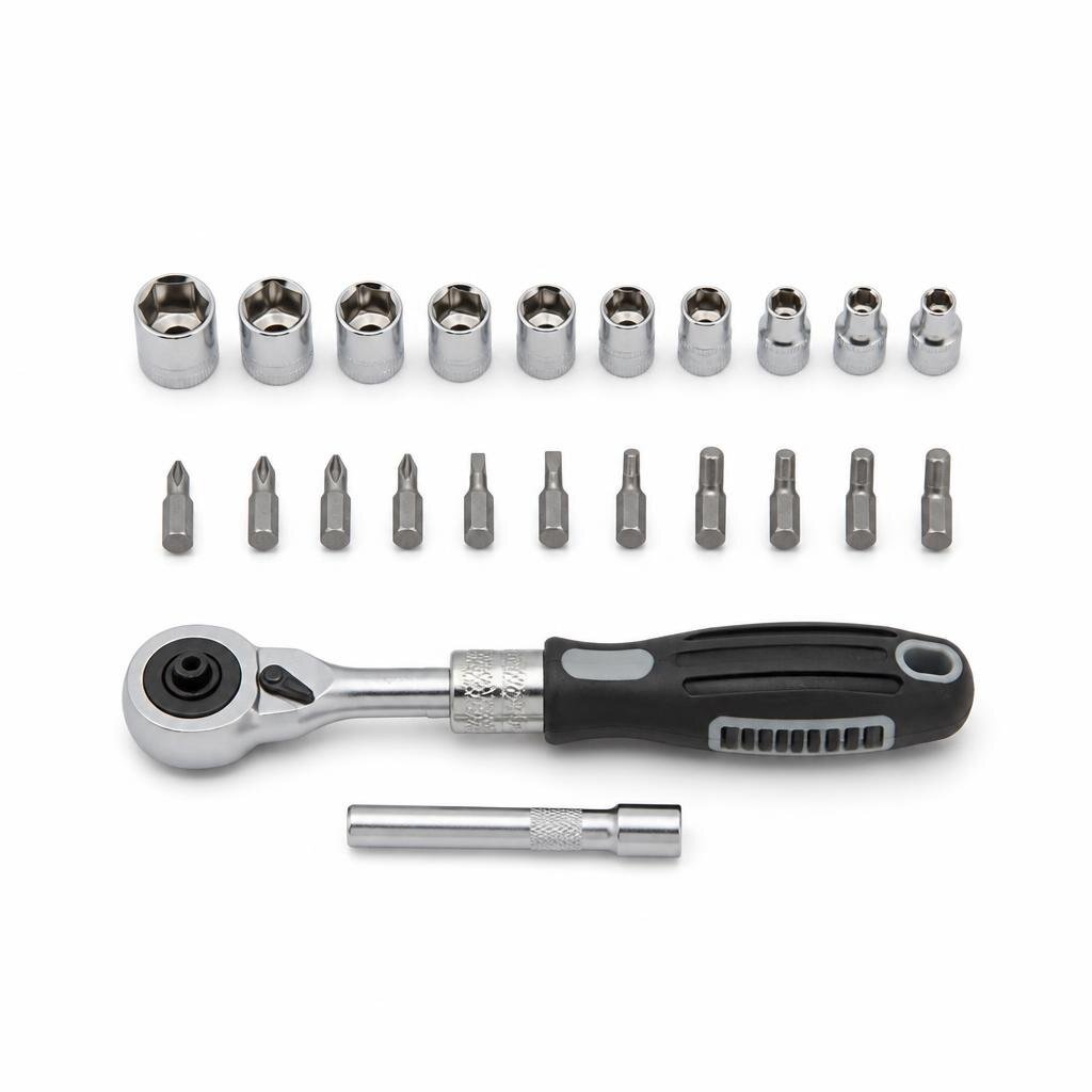 NIETZ 21PCS 20IN1 COMBINATION RATCHET DRIVER & SOCKET SET - 521-99-002