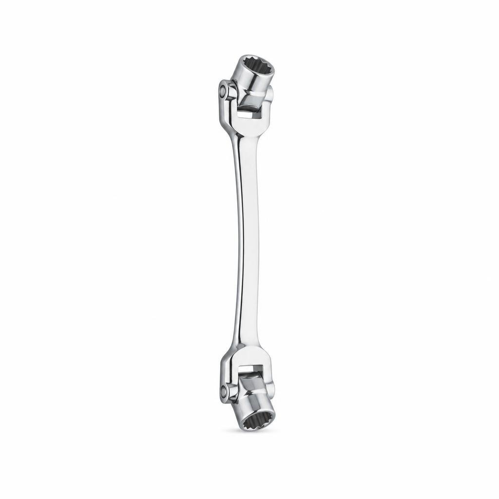 REXTOOLS 8MM X 10MM DOUBLE FLEX SOCKET WRENCH