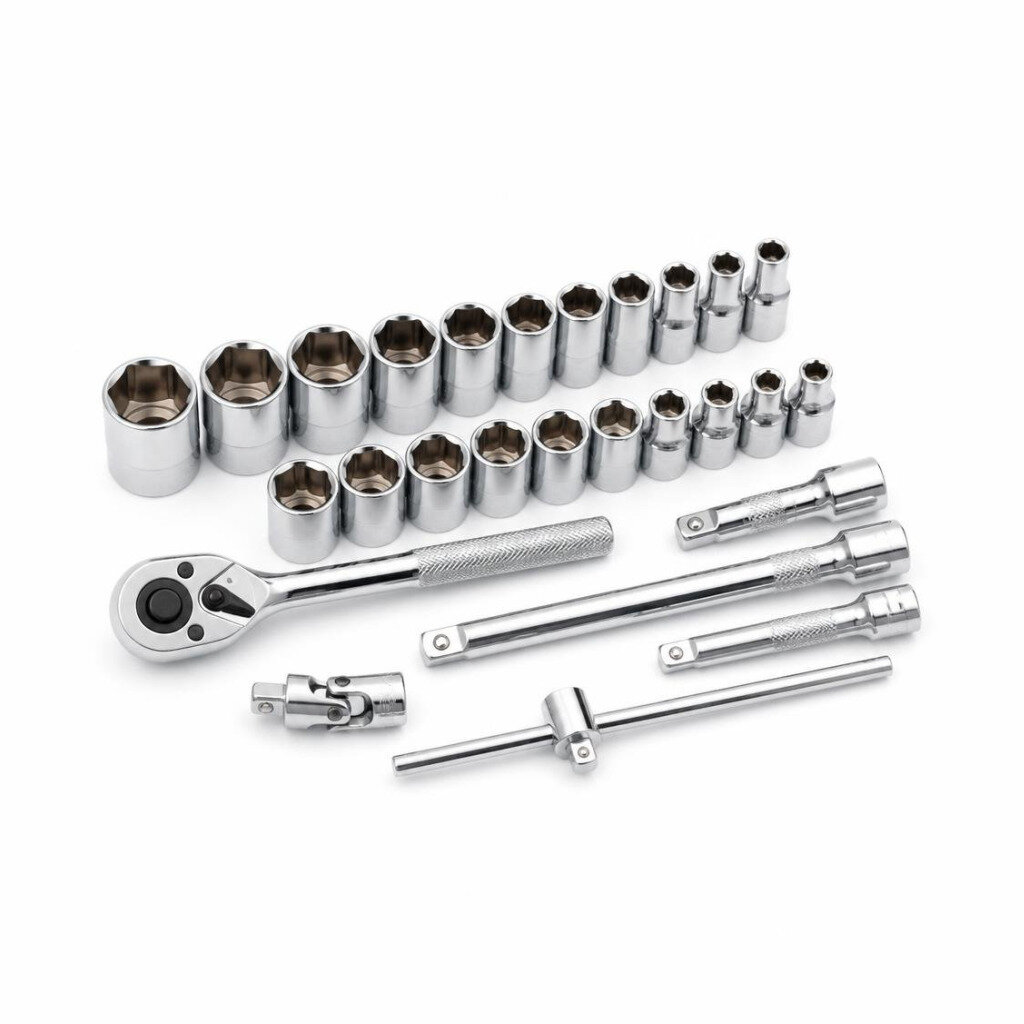 ABT 25PCS 1/2"DR. BOX SOCKET WRENCH SET
