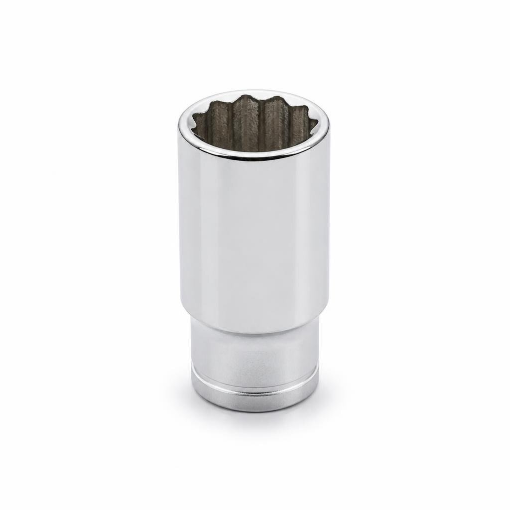 NIETZ 1/2"DR.12PT 12MM CHROME SOCKET - 500-43-012
