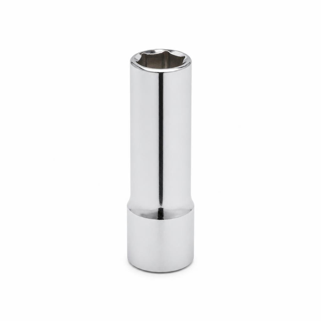 NIETZ 1/2"DR.6PT 8MM CHROME DEEP SOCKET - 500-42-008