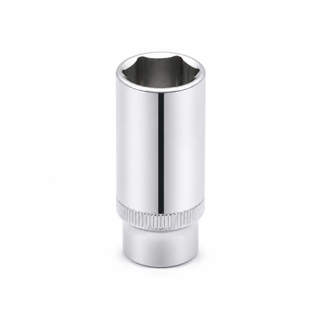 NIETZ 1/2"DR.6PT 27MM CHROME DEEP SOCKET - 500-42-027