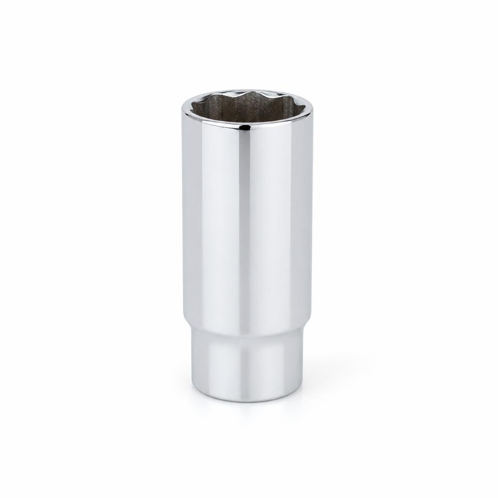 NIETZ 1/2"DR.6PT 28MM CHROME DEEP SOCKET - 500-42-028