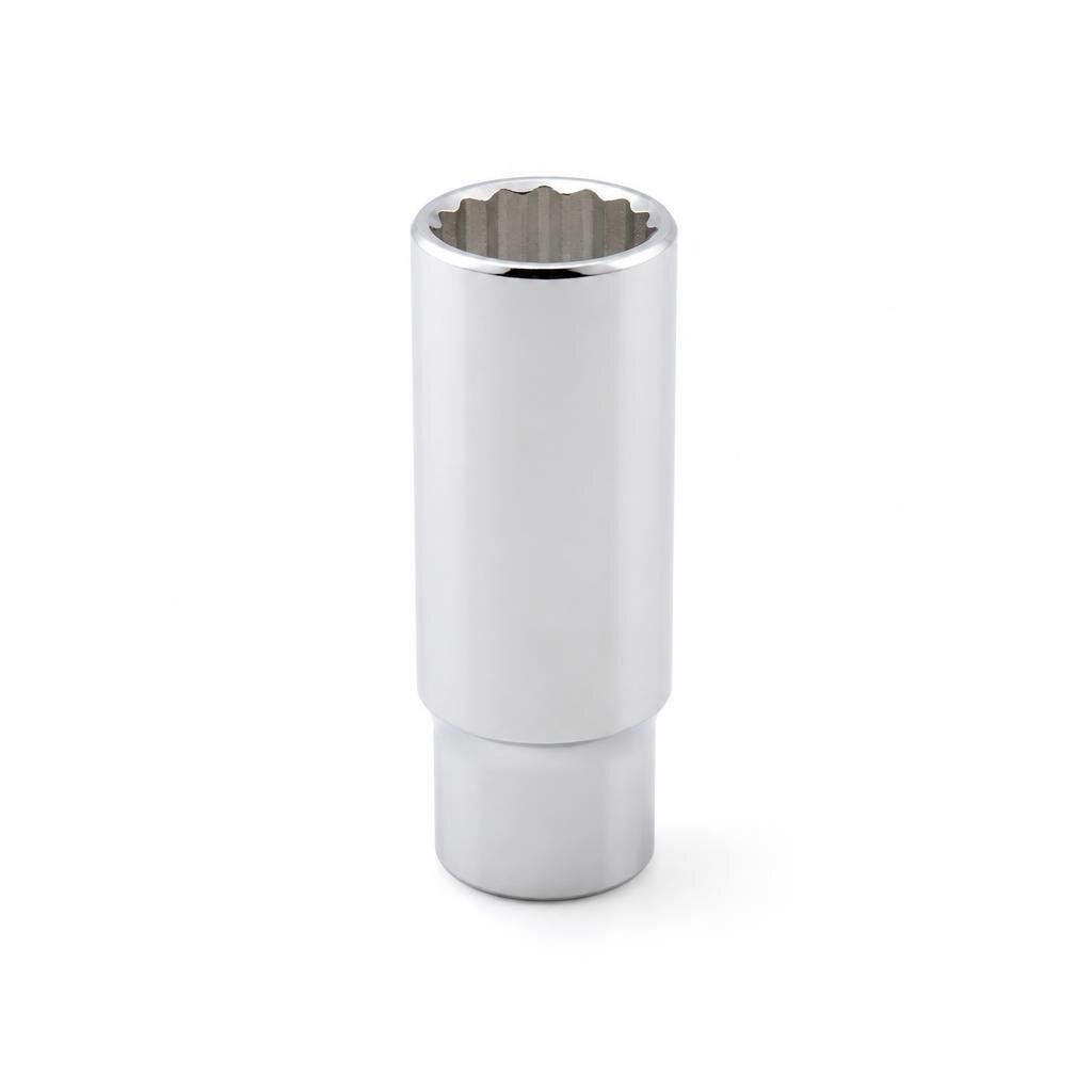 NIETZ 1/2"DR.12PT 15MM CHROME DEEP SOCKET - 500-45-015