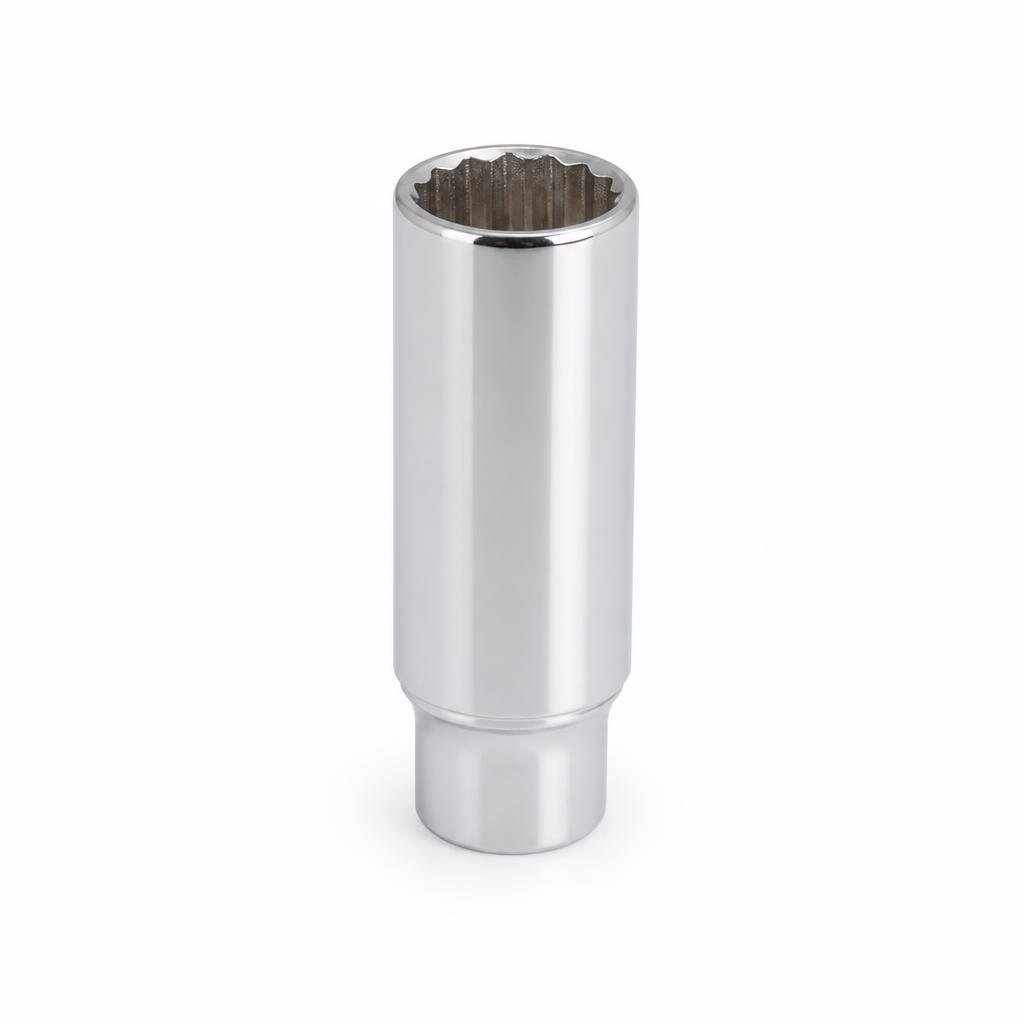 NIETZ 1/2"DR.12PT 17MM CHROME DEEP SOCKET - 500-45-017