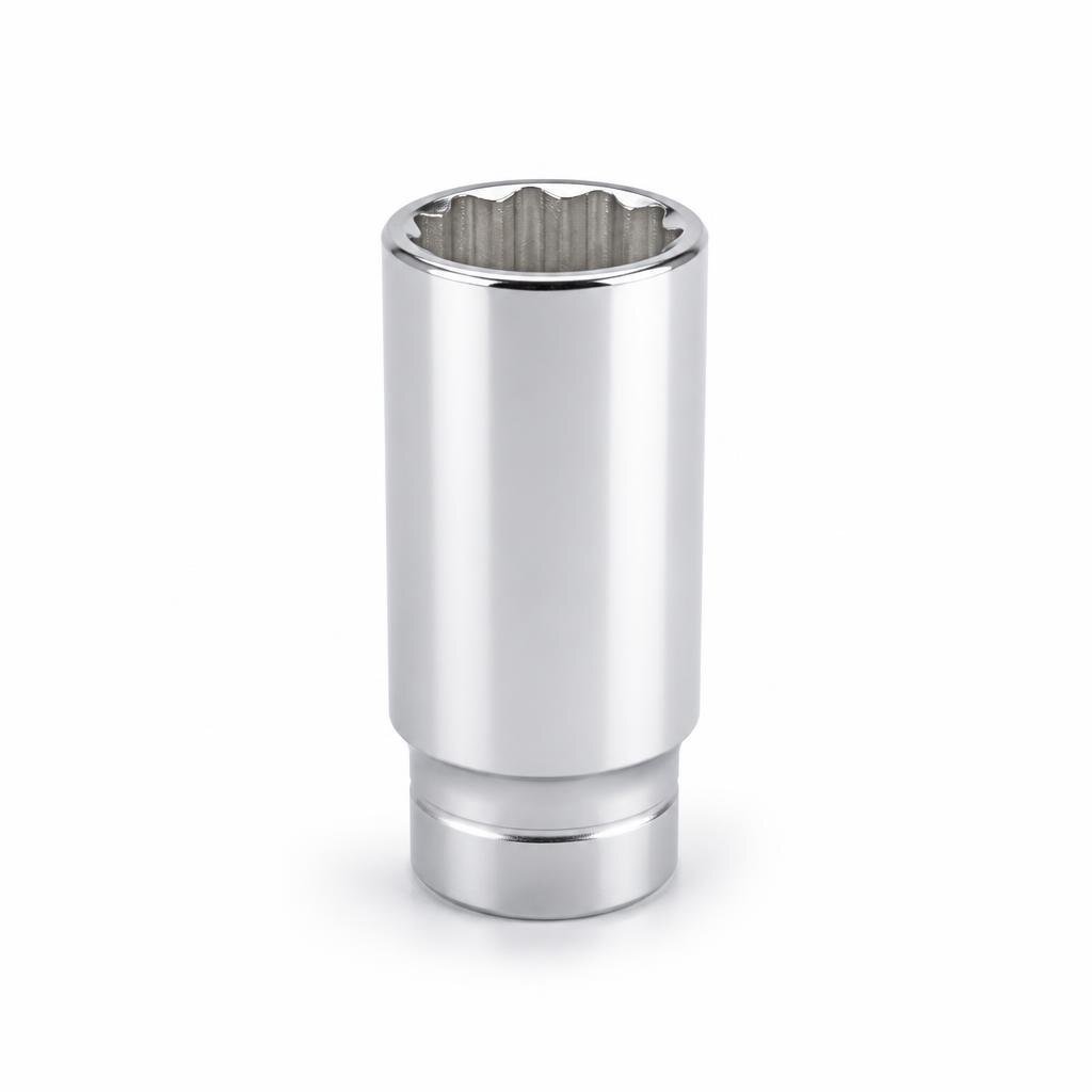 NIETZ 1/2"DR.12PT 27MM CHROME DEEP SOCKET - 500-45-027