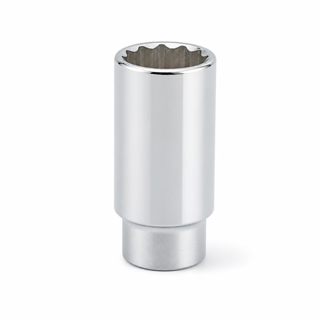 NIETZ 1/2"DR.12PT 32MM CHROME DEEP SOCKET - 500-45-032