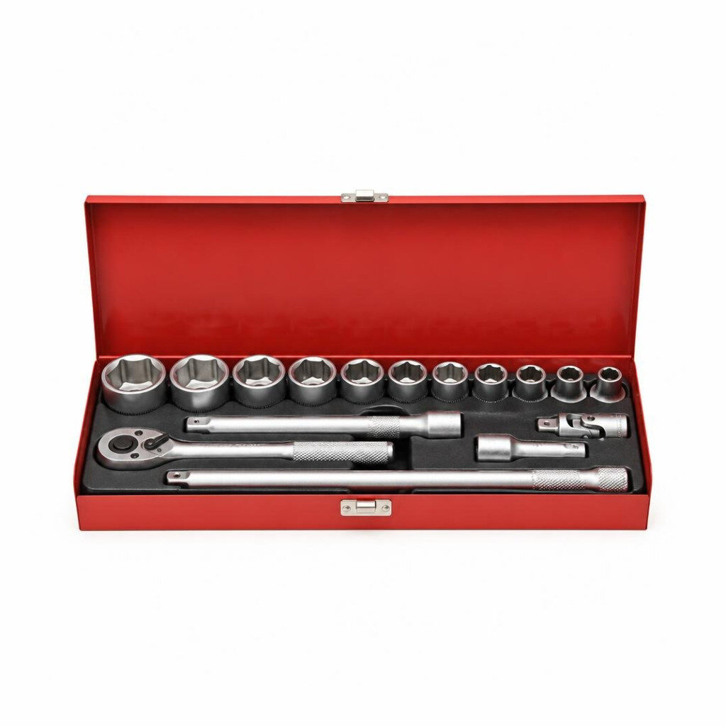 NIETZ 24PCS 1/2"DR.6PT SOCKET SET METAL BOX - 500-49-241