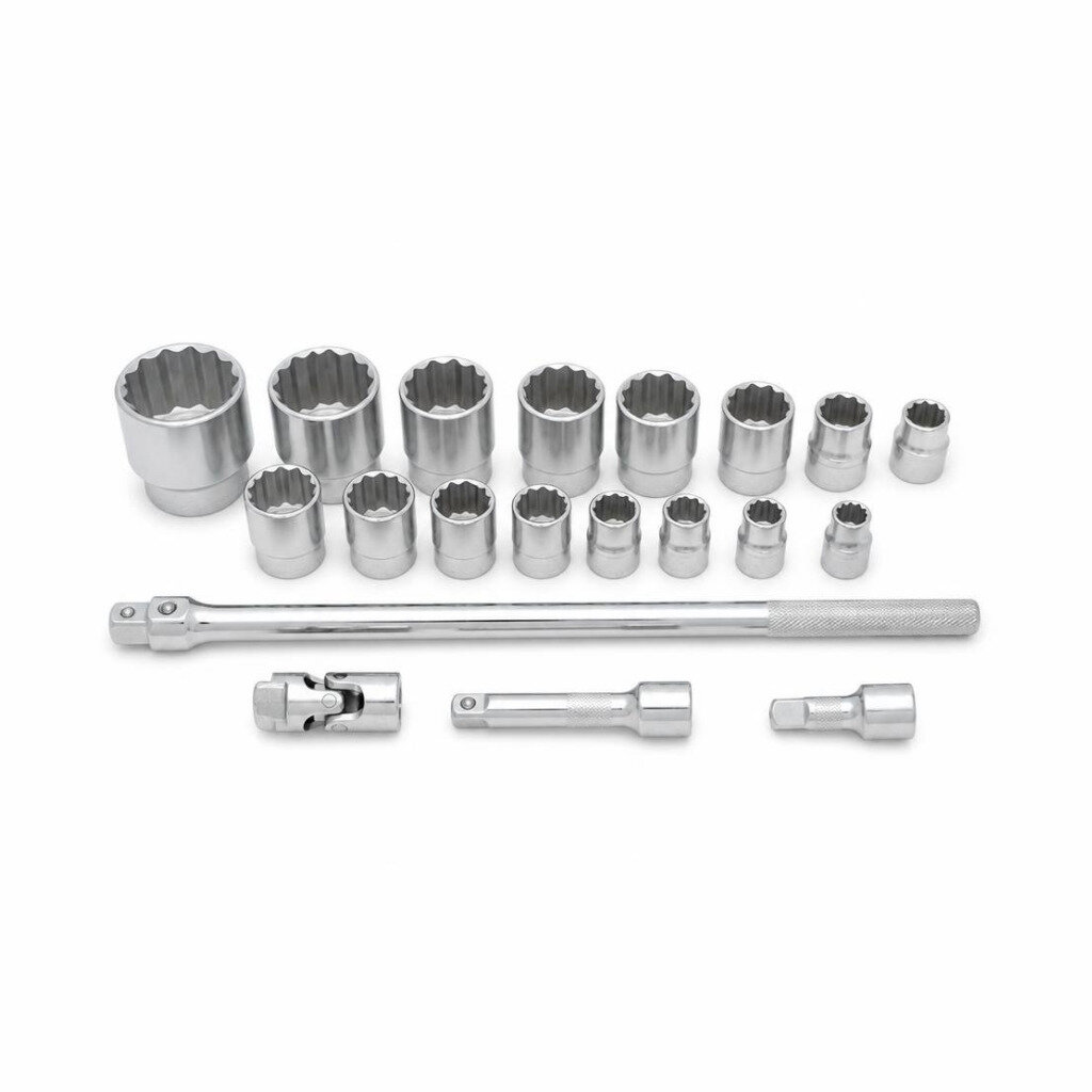 NIETZ 17PCS 3/4"DR.12PT SOCKET SET - 500-69-171