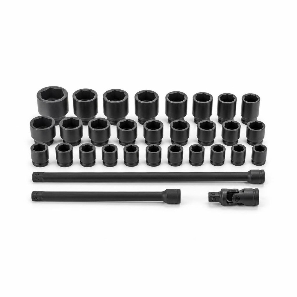 NIETZ 39PCS 3/4"DR.6PT IMPACT SOCKET SET - 501-69-088