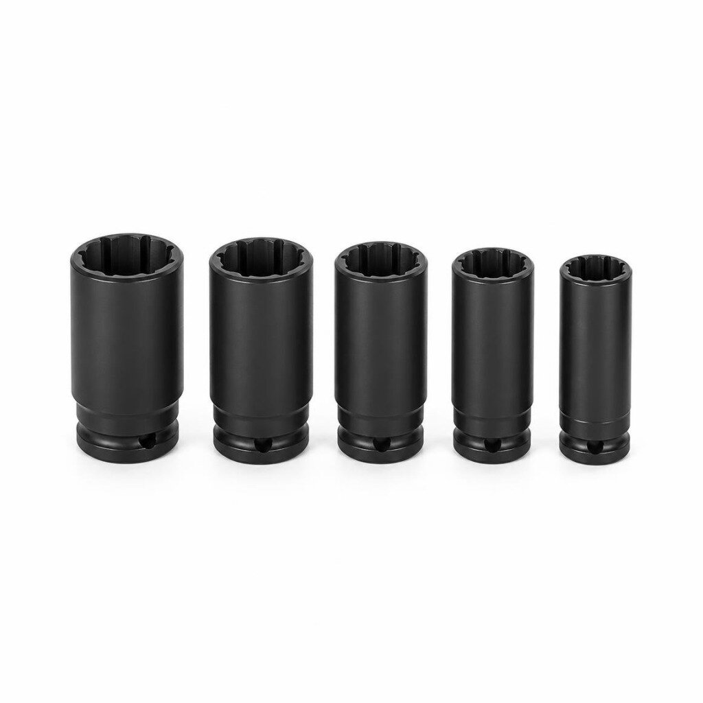 NIETZ 5PCS 1/2"DR. LUG NUT REMOVER - 501-49-801