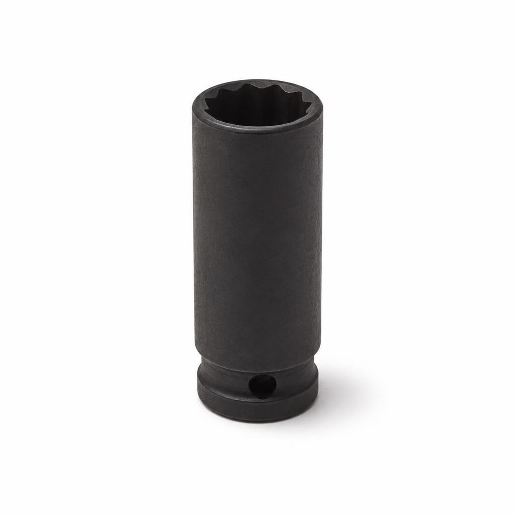 BLACK HAND 1/2"DR. 12MM LONG BOX SOCKET