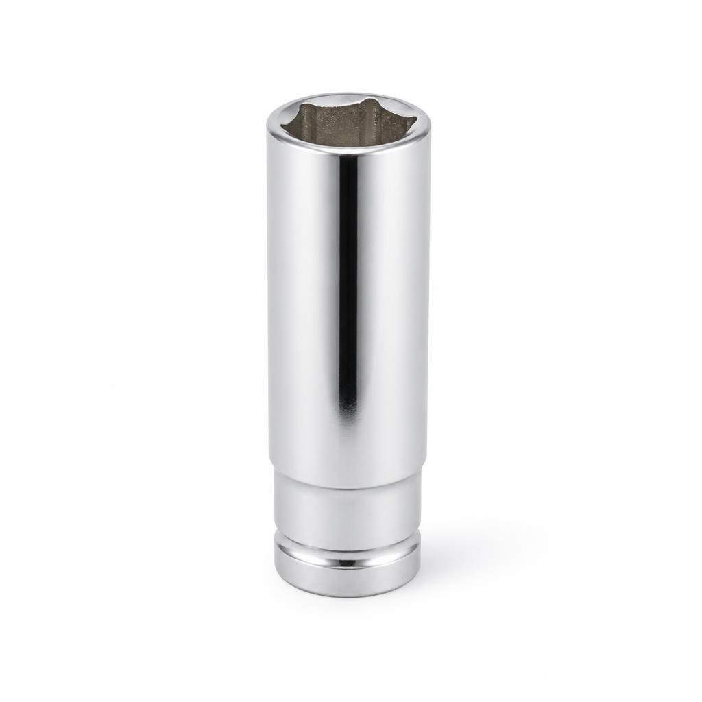 HENGLIDA 1/2"DR. 6PT 19MM DEEP BOX SOCKET
