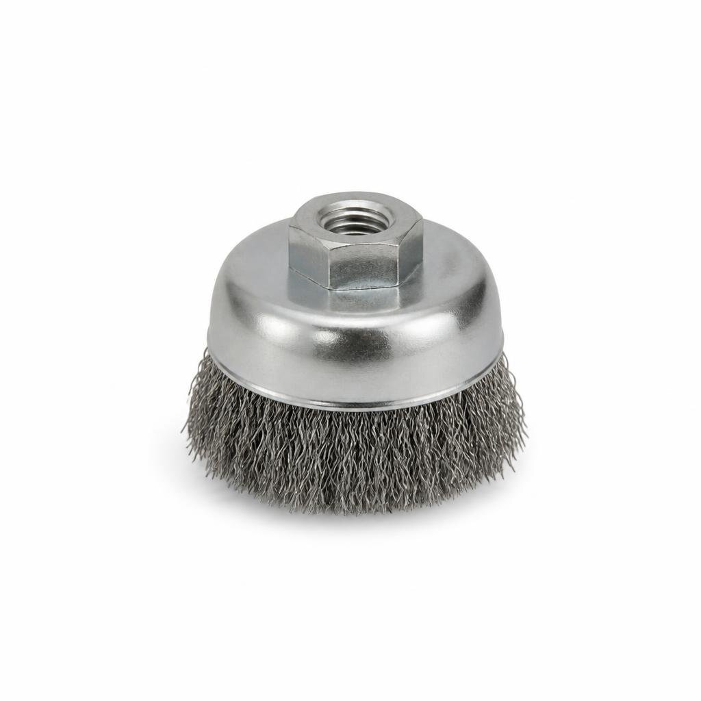 SOBAR 3" X M10 X 1.5MM 304 S/STEEL CUP BRUSH