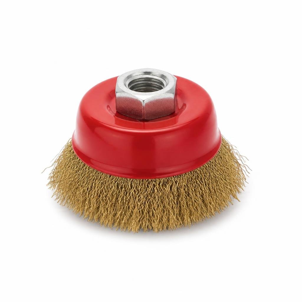 SOBAR 3" X M10 X 1.5MM BRASS COATED CUP BRUSH