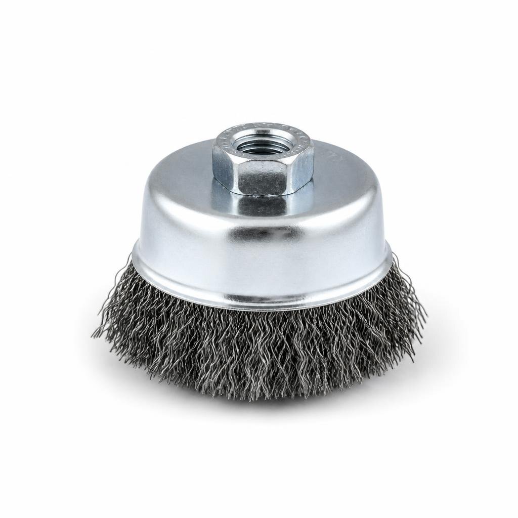 KULLEN 3" X 1.5 CRIMPED WIRE CUP BRUSH