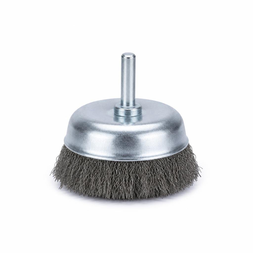 CRIMPED 3" WIRE CUP BRUSH