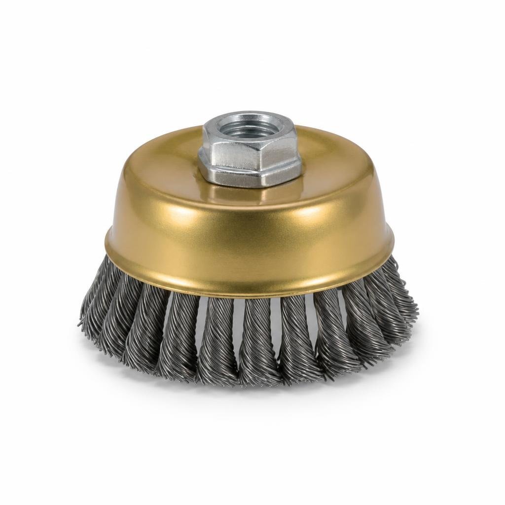 GOLD ELEPHANT ECT-318 TWISTED KNOT CUP BRUSH