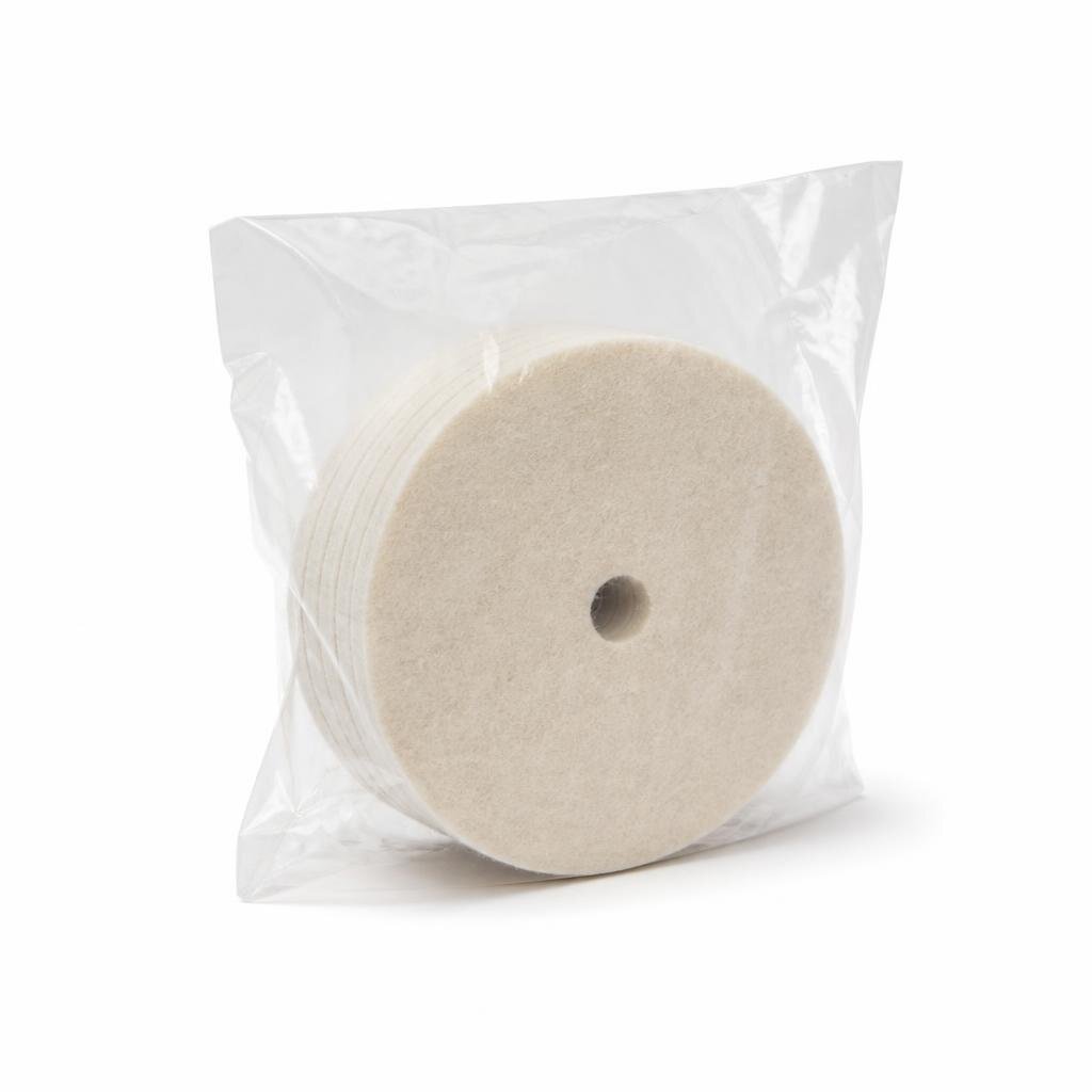 E-STAR 4" WOOL FELT DISC (10PCS/PKT)