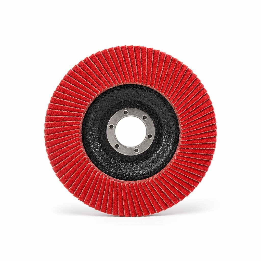 NIETZ SOBAR 4" #100 FLASH RED FLAP WHEEL