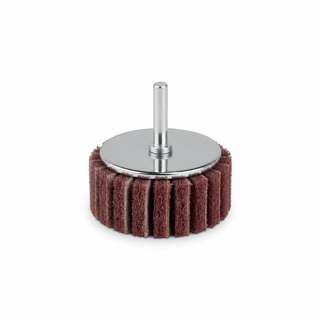 M10 1.5 X 4"POLISH PLATE WHEEL WITH4PC STICK DISC