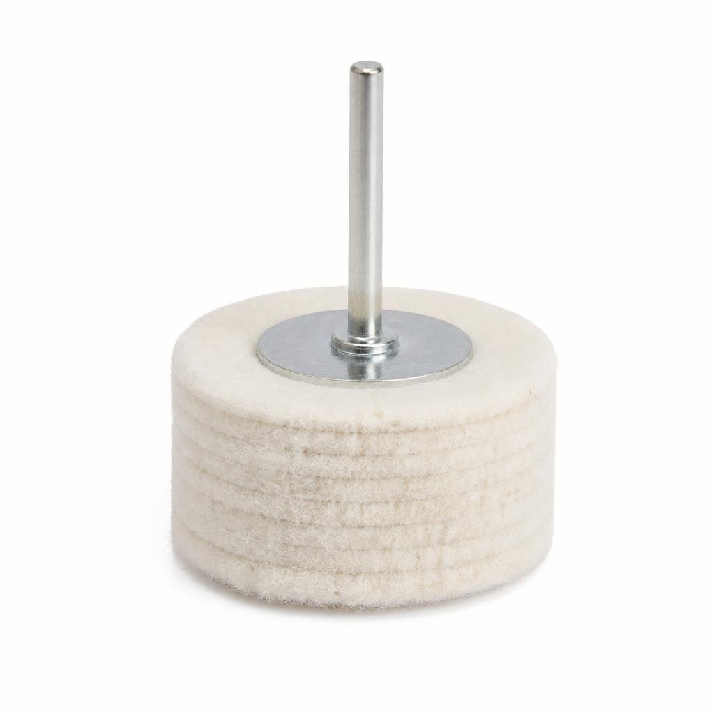 100MM POLISH WOOL BUFF STICK WHEEL