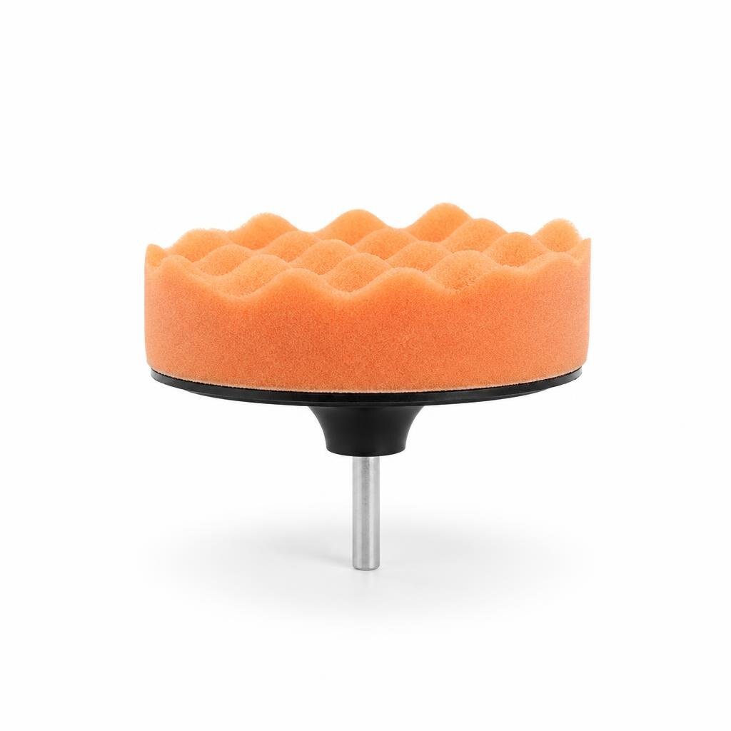100MM POLISHING SPONG WITH STICK - WAVE TYPE